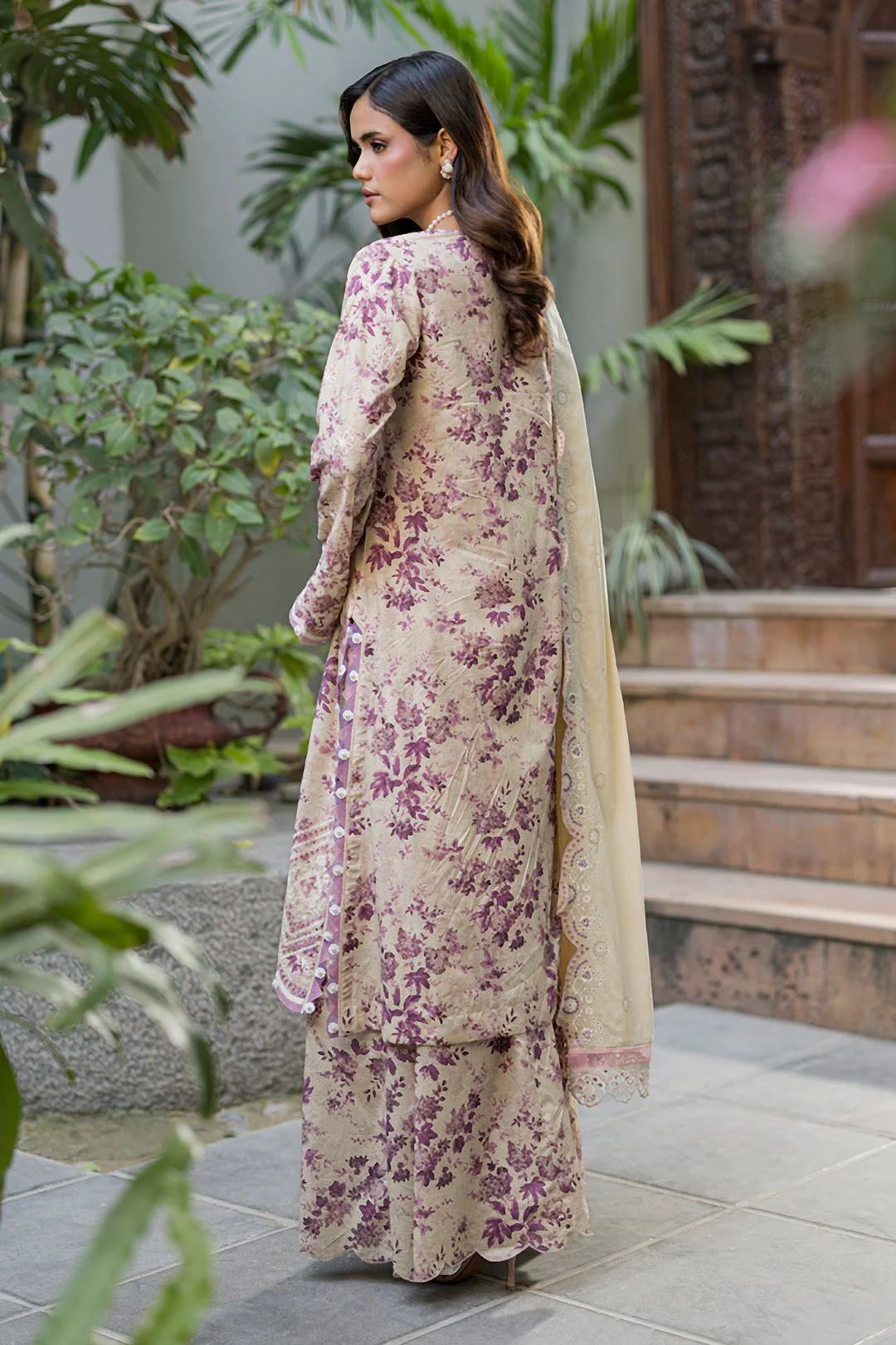 Embroidered Shirt Shalwar Dupatta - 4064 - Image 5