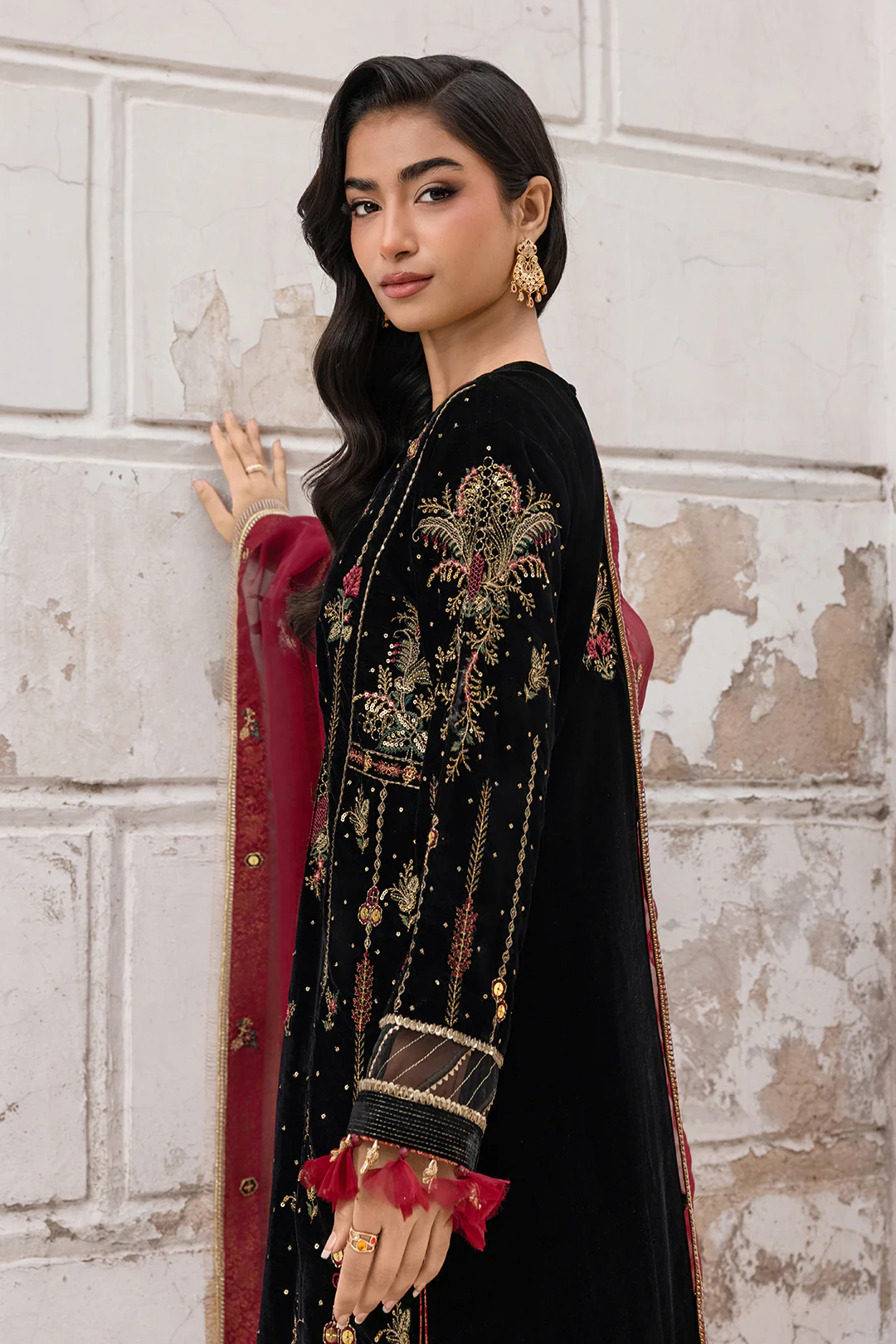 Embroidered Shirt Shalwar Dupatta - 4197 - Image 18