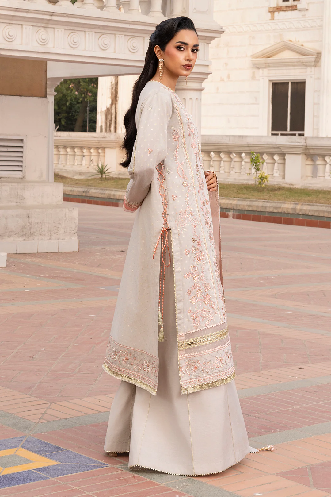 Embroidered Shirt Shalwar Dupatta - 4199 - Image 14