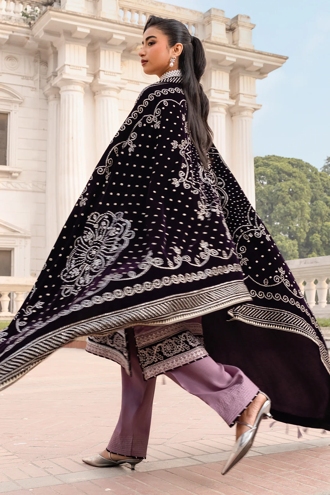 Embroidered Shirt Shalwar Dupatta - 4204 - Image 7