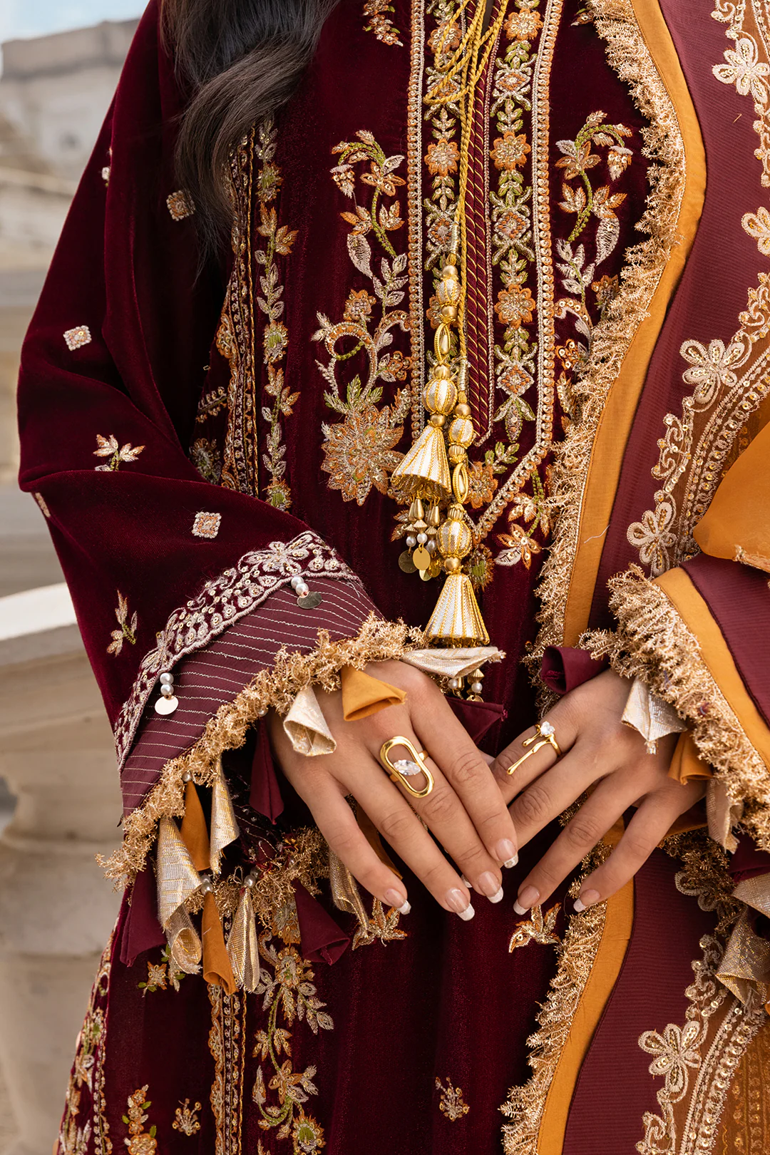 Embroidered Shirt Shalwar Dupatta - 4205 - Image 12