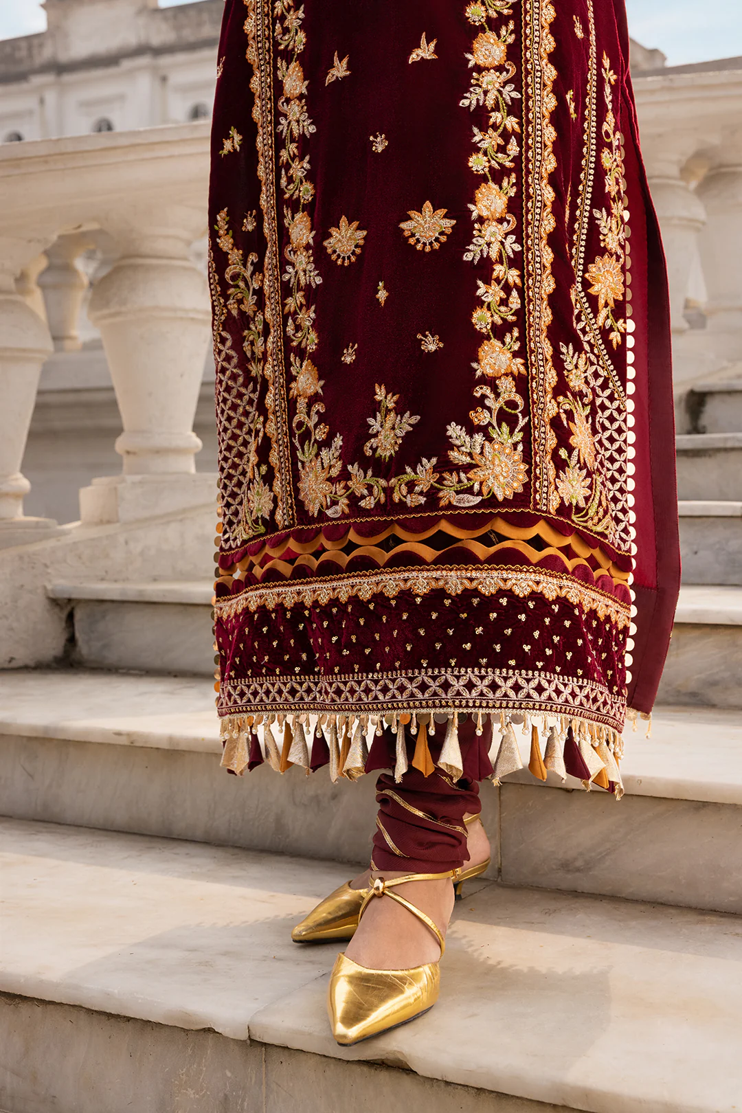 Embroidered Shirt Shalwar Dupatta - 4205 - Image 14