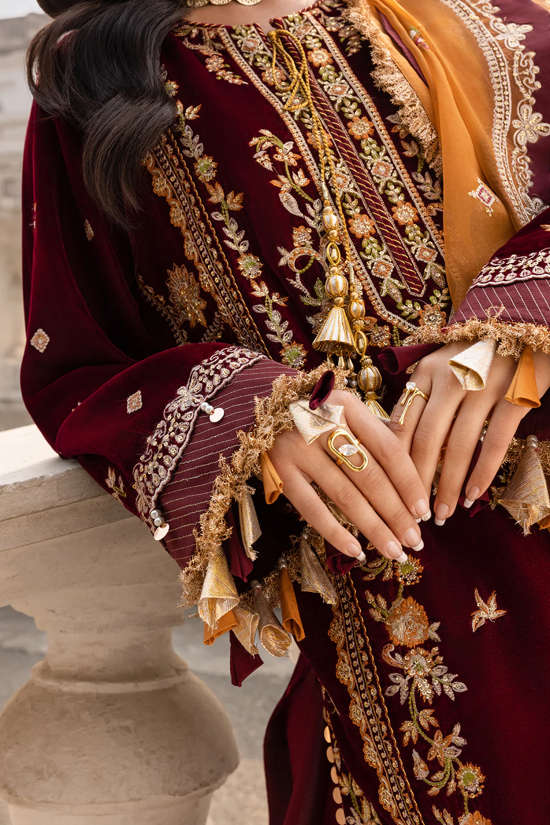 Embroidered Shirt Shalwar Dupatta - 4205 - Image 15
