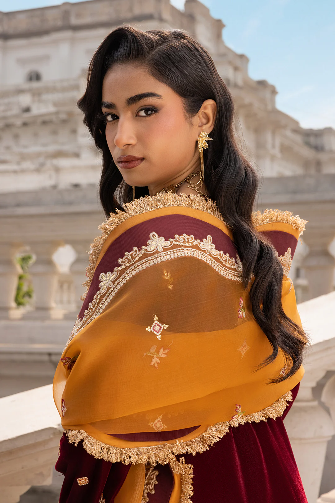 Embroidered Shirt Shalwar Dupatta - 4205 - Image 18