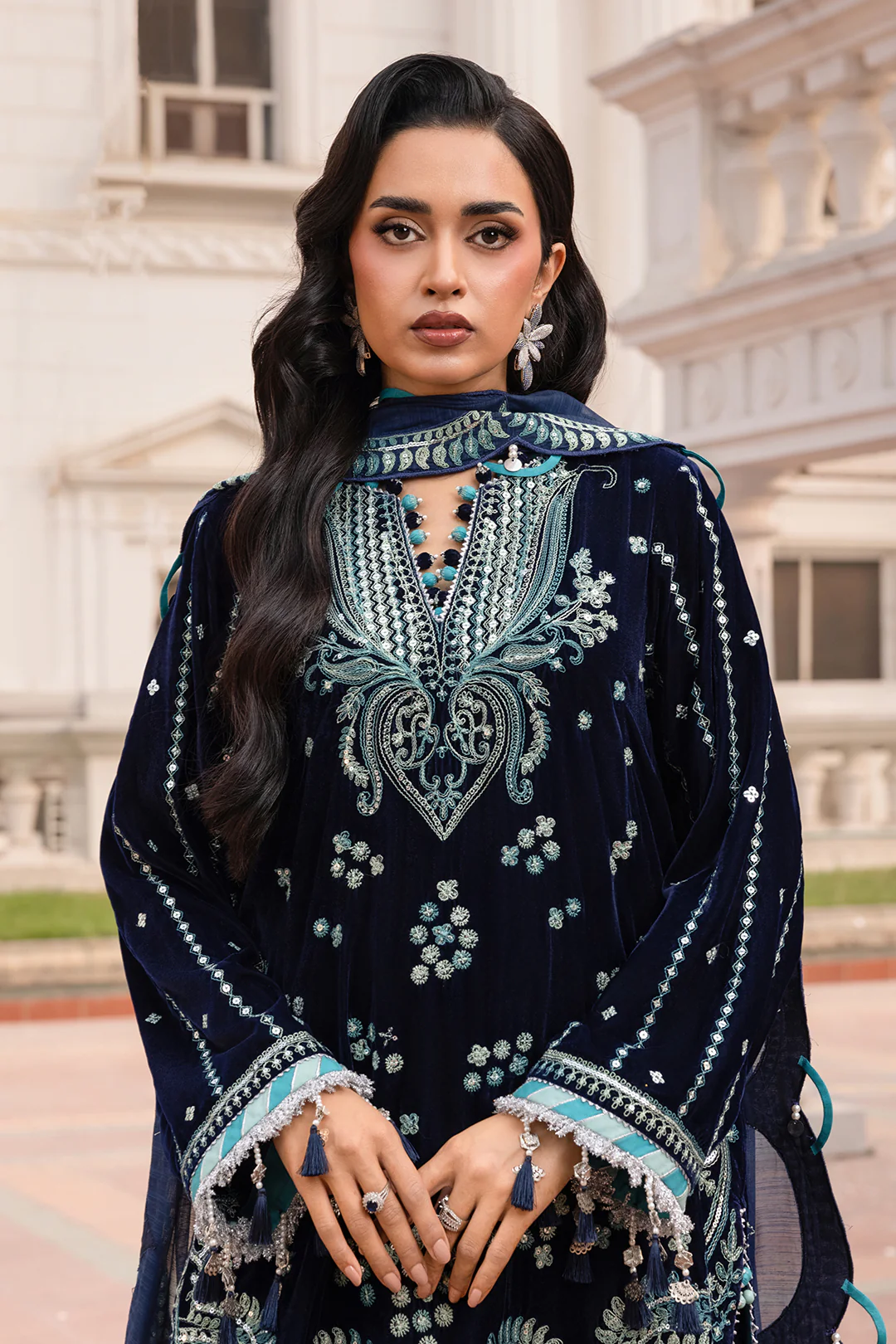 Embroidered Shirt Shalwar Dupatta - 4206 - Image 10