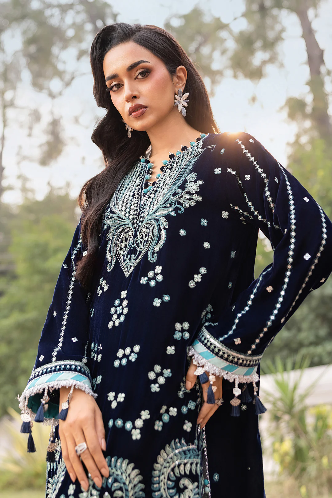 Embroidered Shirt Shalwar Dupatta - 4206 - Image 13