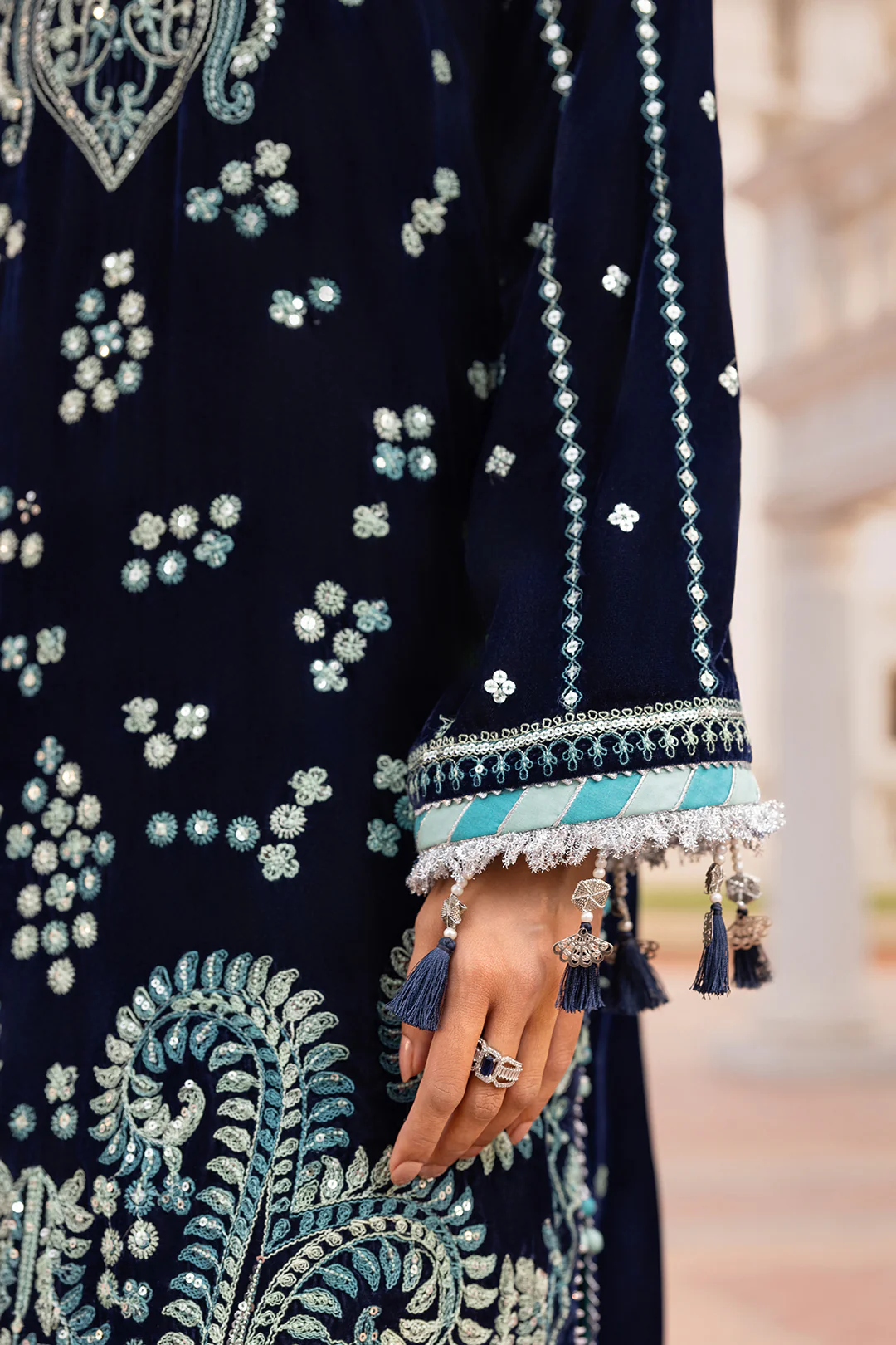 Embroidered Shirt Shalwar Dupatta - 4206 - Image 15