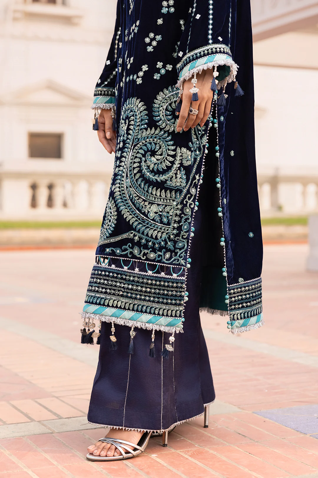 Embroidered Shirt Shalwar Dupatta - 4206 - Image 17