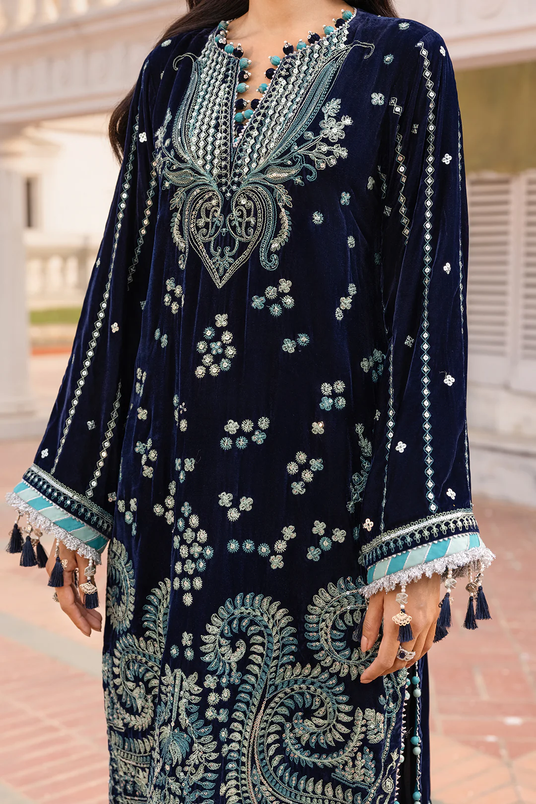 Embroidered Shirt Shalwar Dupatta - 4206 - Image 5