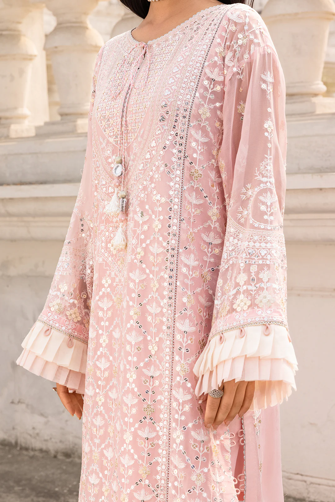 Embroidered Shirt Shalwar Dupatta - 4209 - Image 9