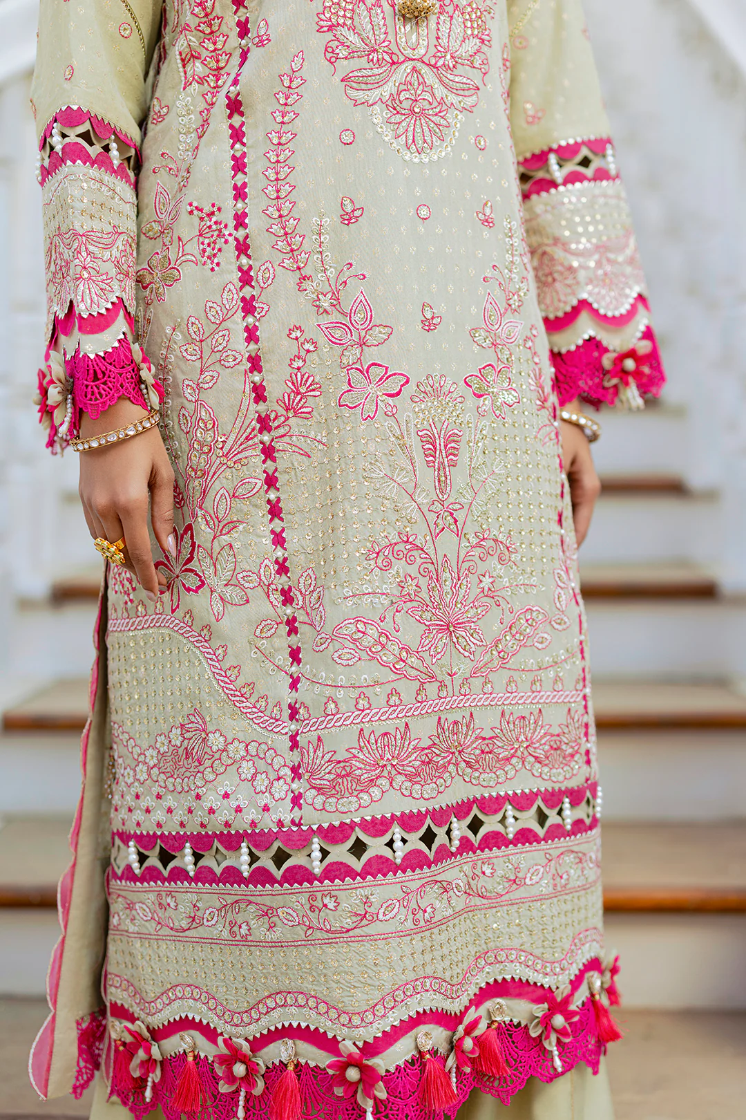 Embroidered Shirt Shalwar Dupatta - 4213 - Image 20