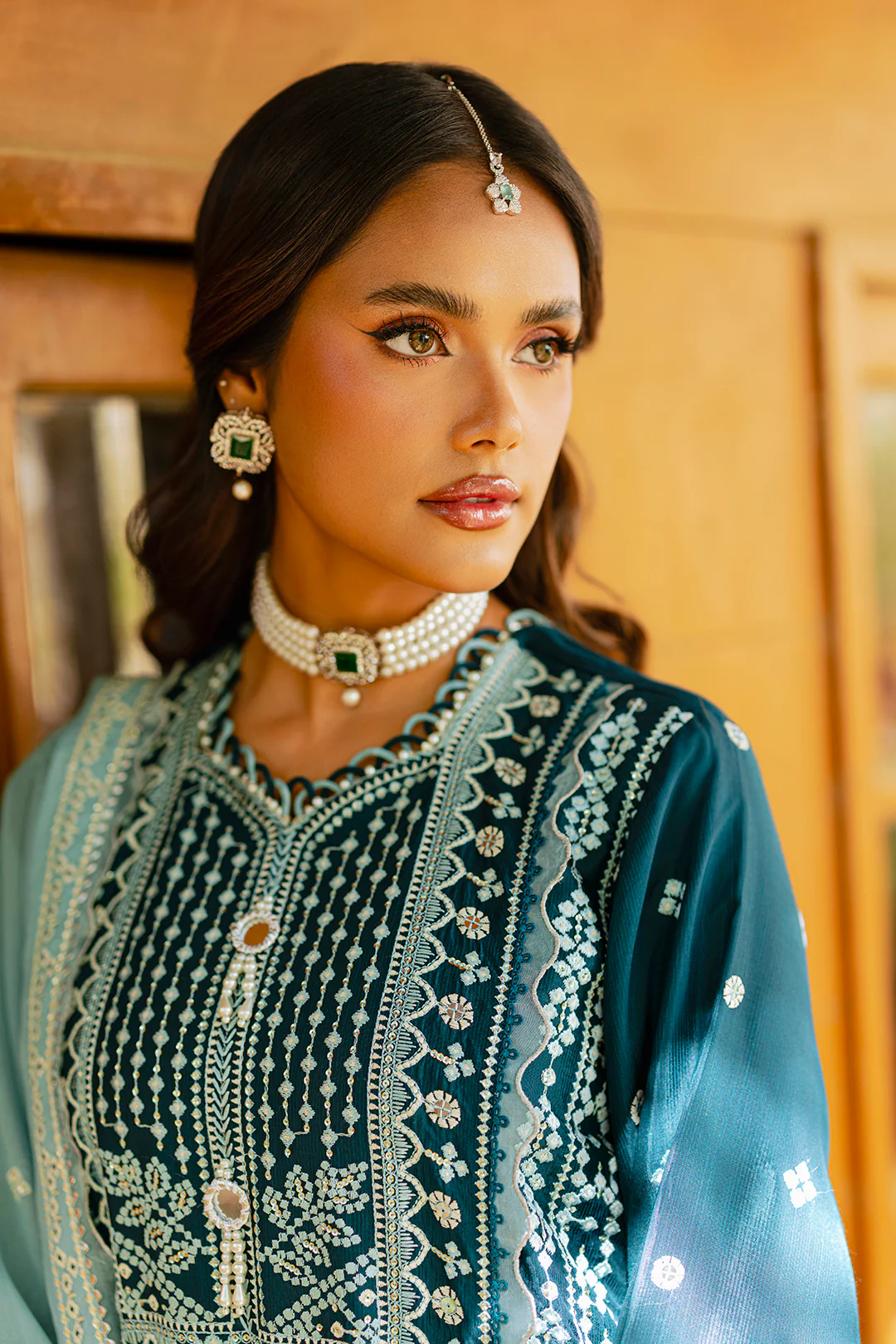 Embroidered Shirt Shalwar Dupatta - 4214 - Image 20