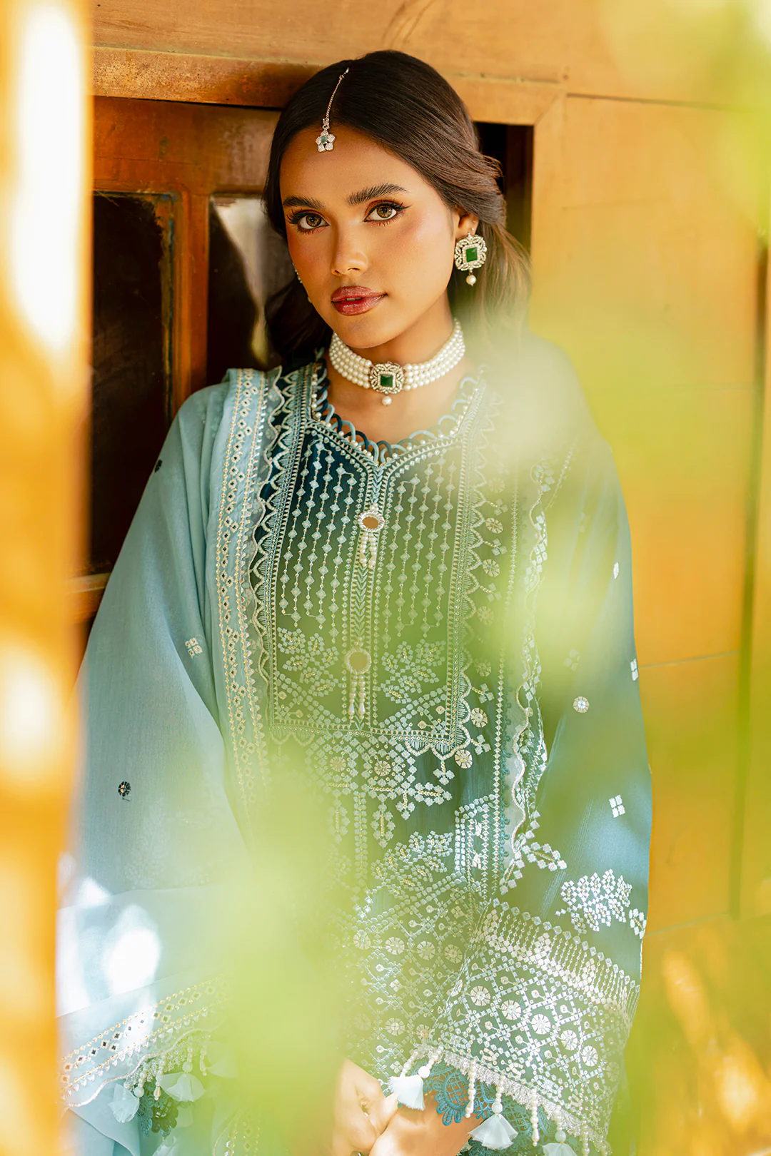 Embroidered Shirt Shalwar Dupatta - 4214 - Image 25