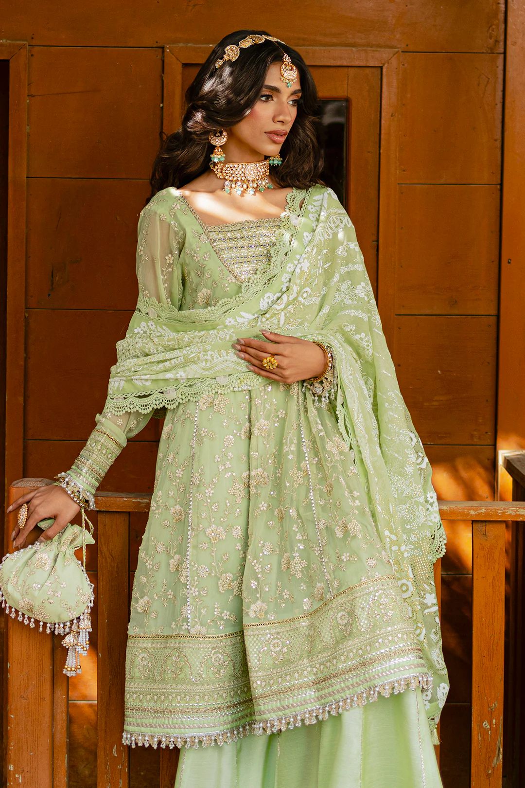 Embroidered Shirt Shalwar Dupatta - 4216 - Image 13