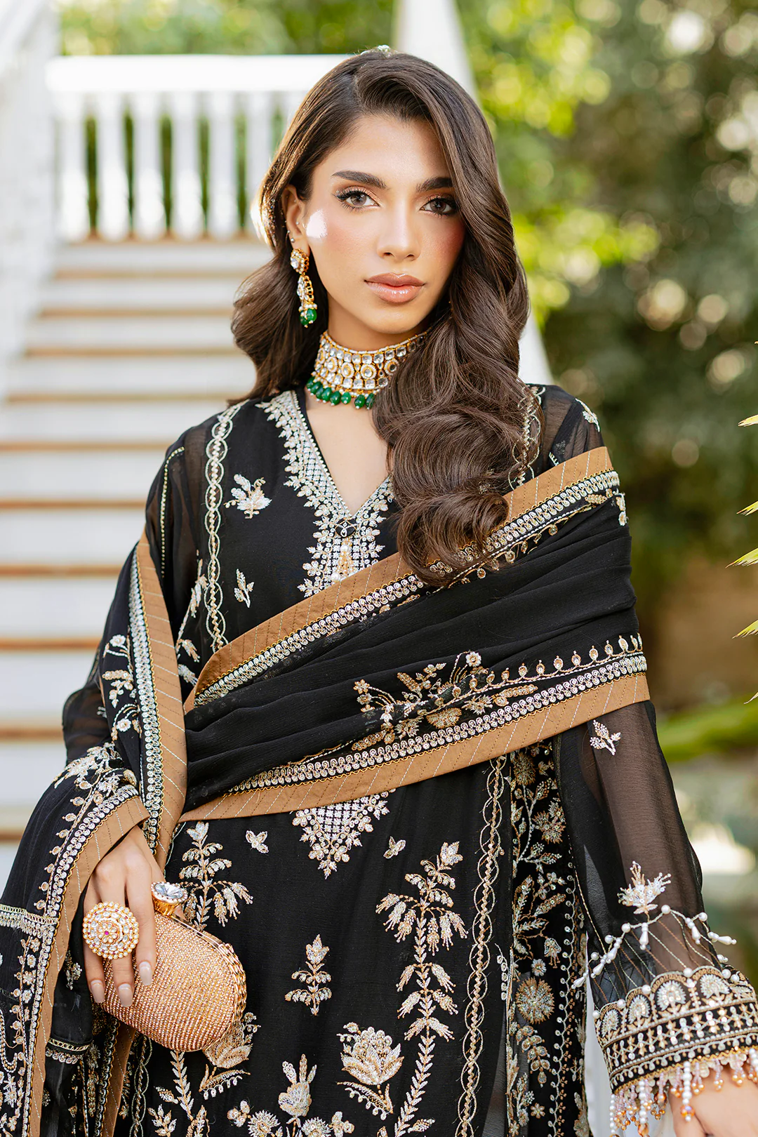 Embroidered Shirt Shalwar Dupatta - 4217 - Image 2