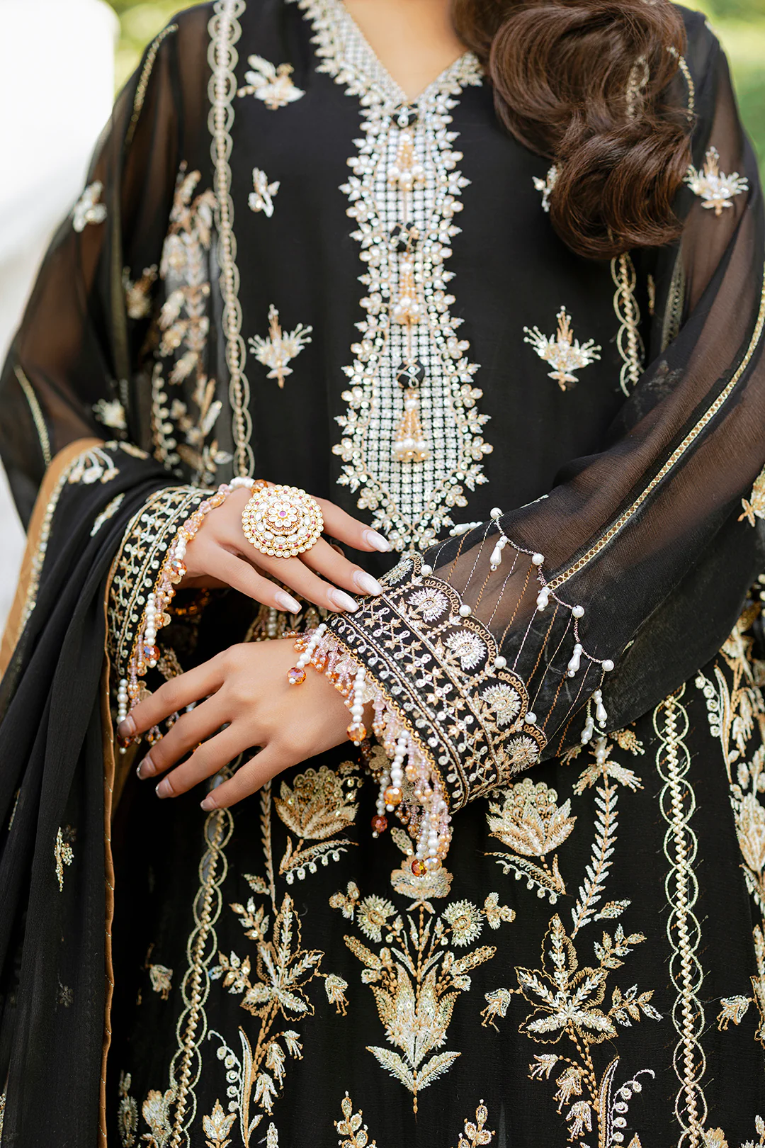 Embroidered Shirt Shalwar Dupatta - 4217 - Image 8