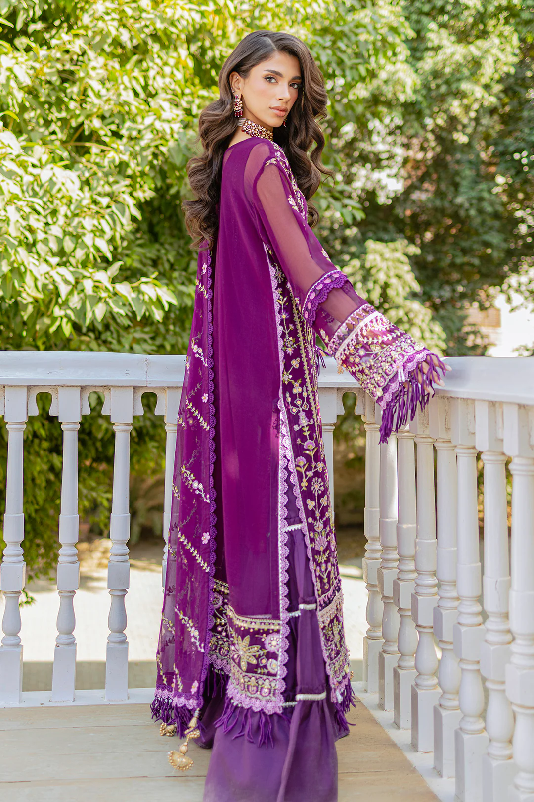 Embroidered Shirt Shalwar Dupatta - 4218 - Image 14