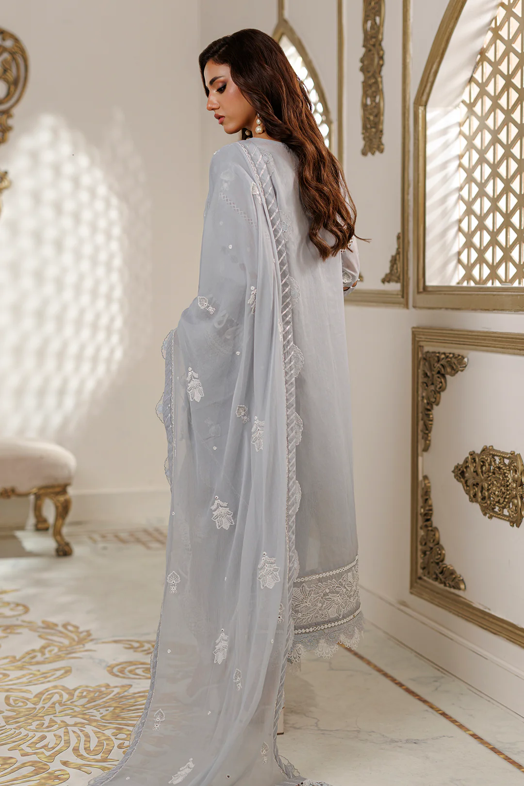 Embroidered Shirt Shalwar Dupatta - 4226 - Image 14