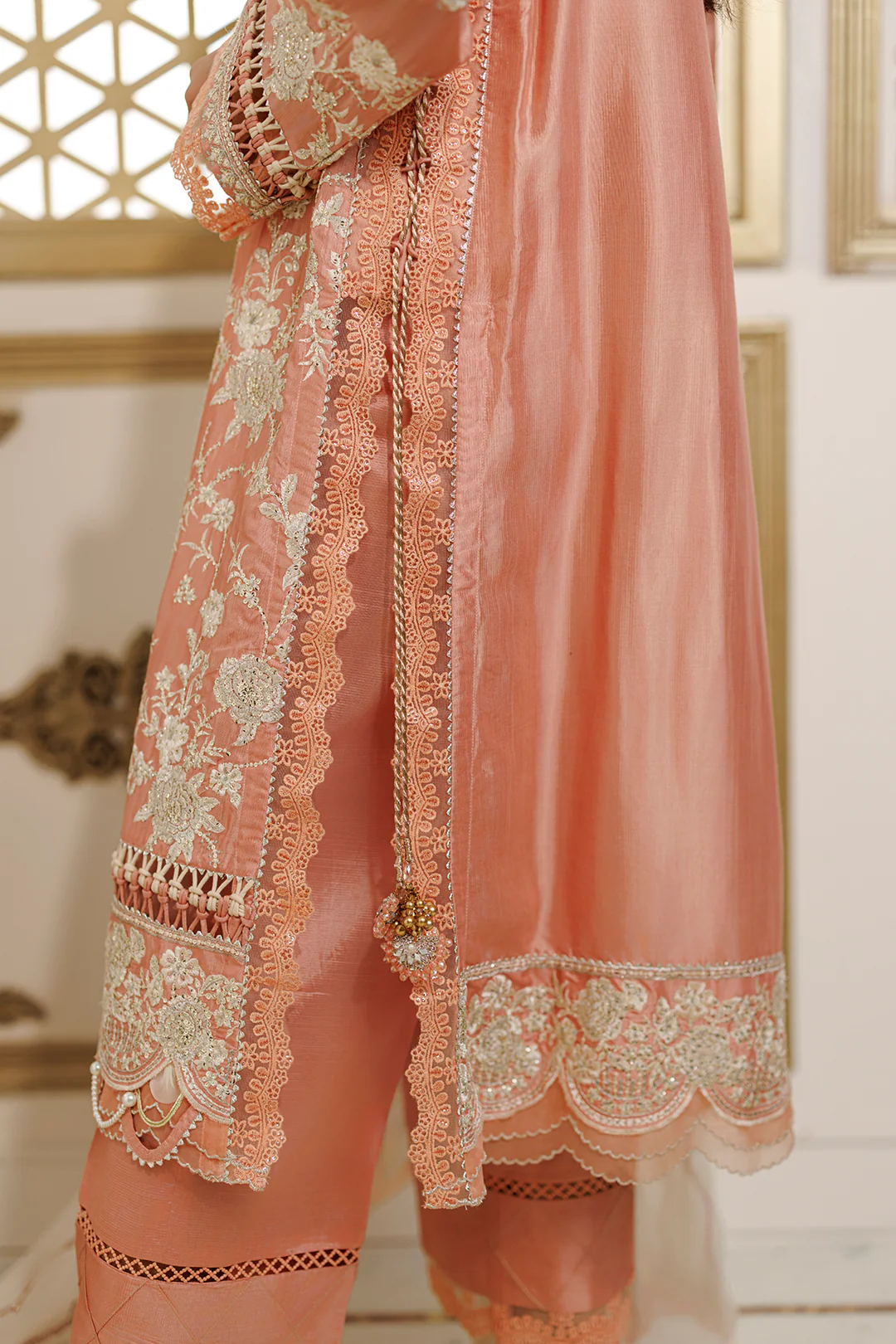Embroidered Shirt Shalwar Dupatta - 4229 - Image 16
