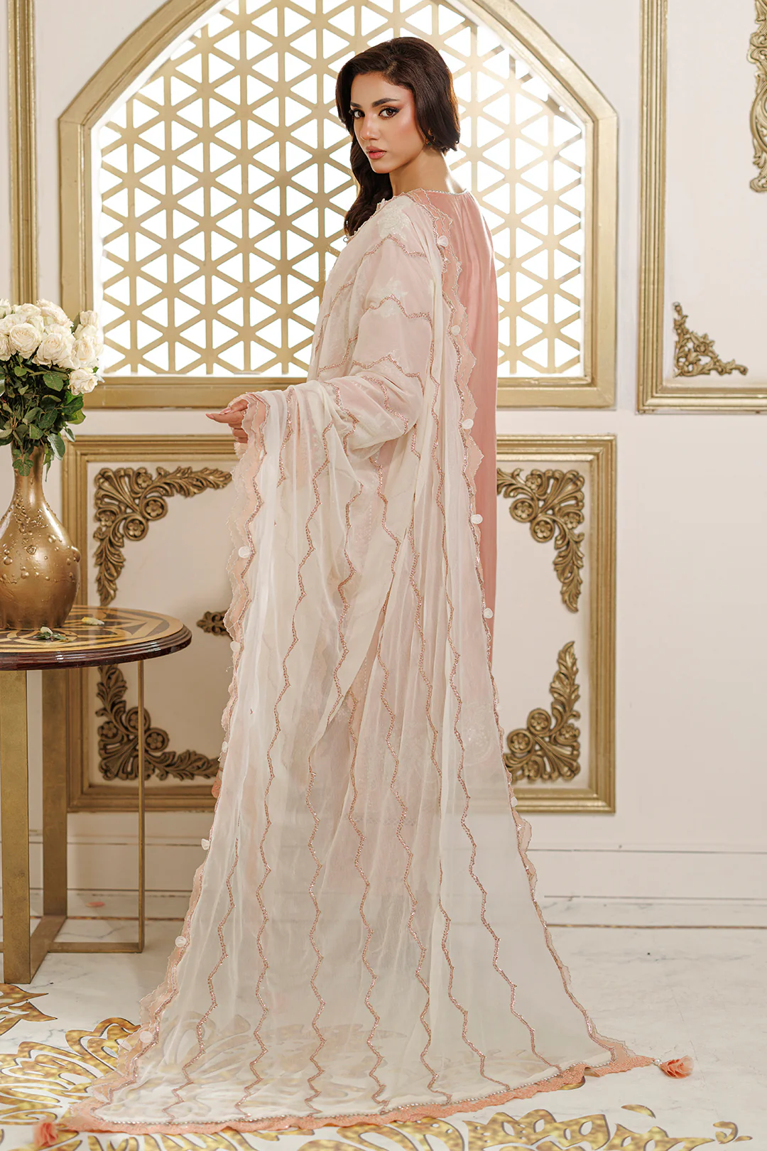 Embroidered Shirt Shalwar Dupatta - 4229 - Image 18