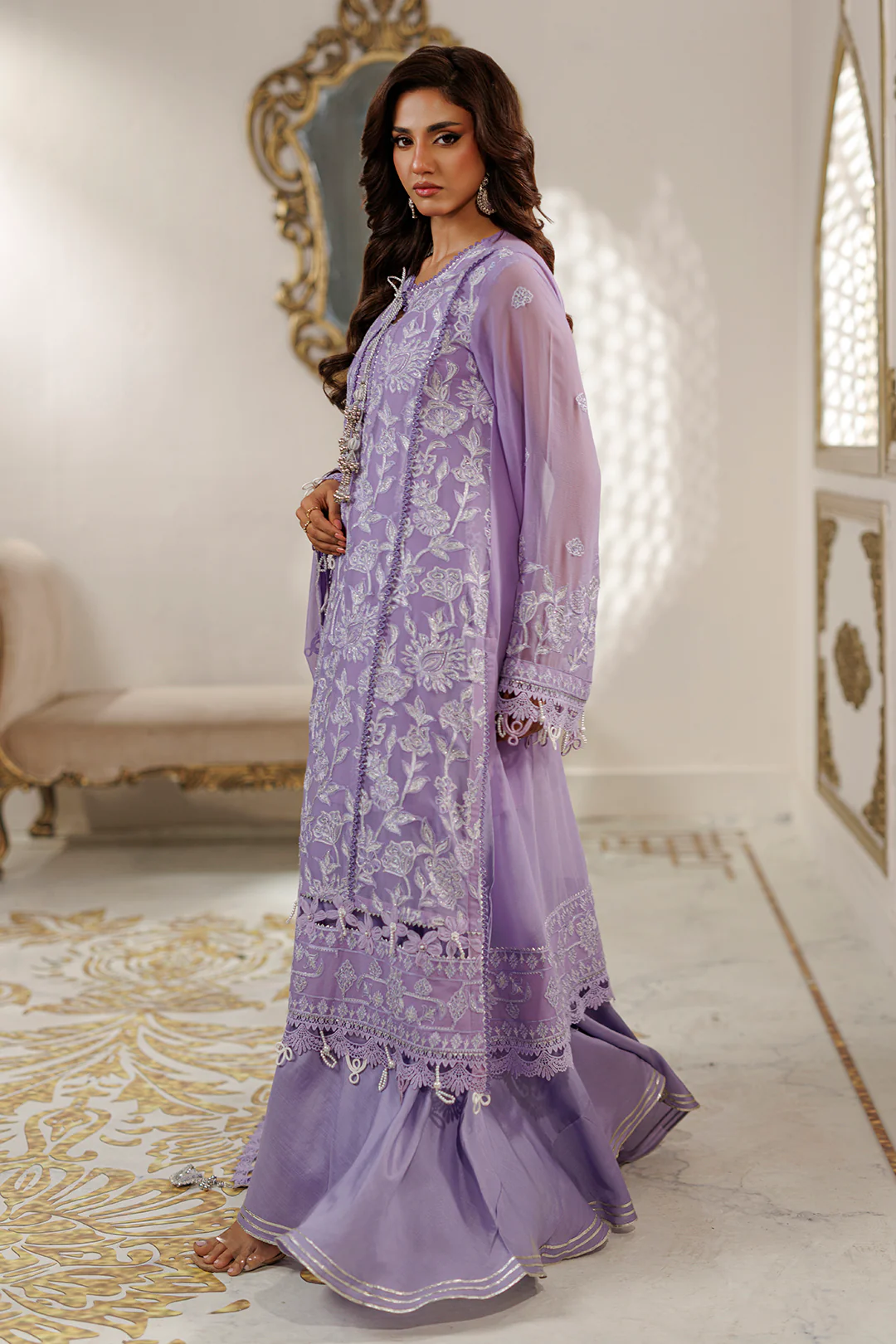 Embroidered Shirt Shalwar Dupatta - 4235 - Image 14