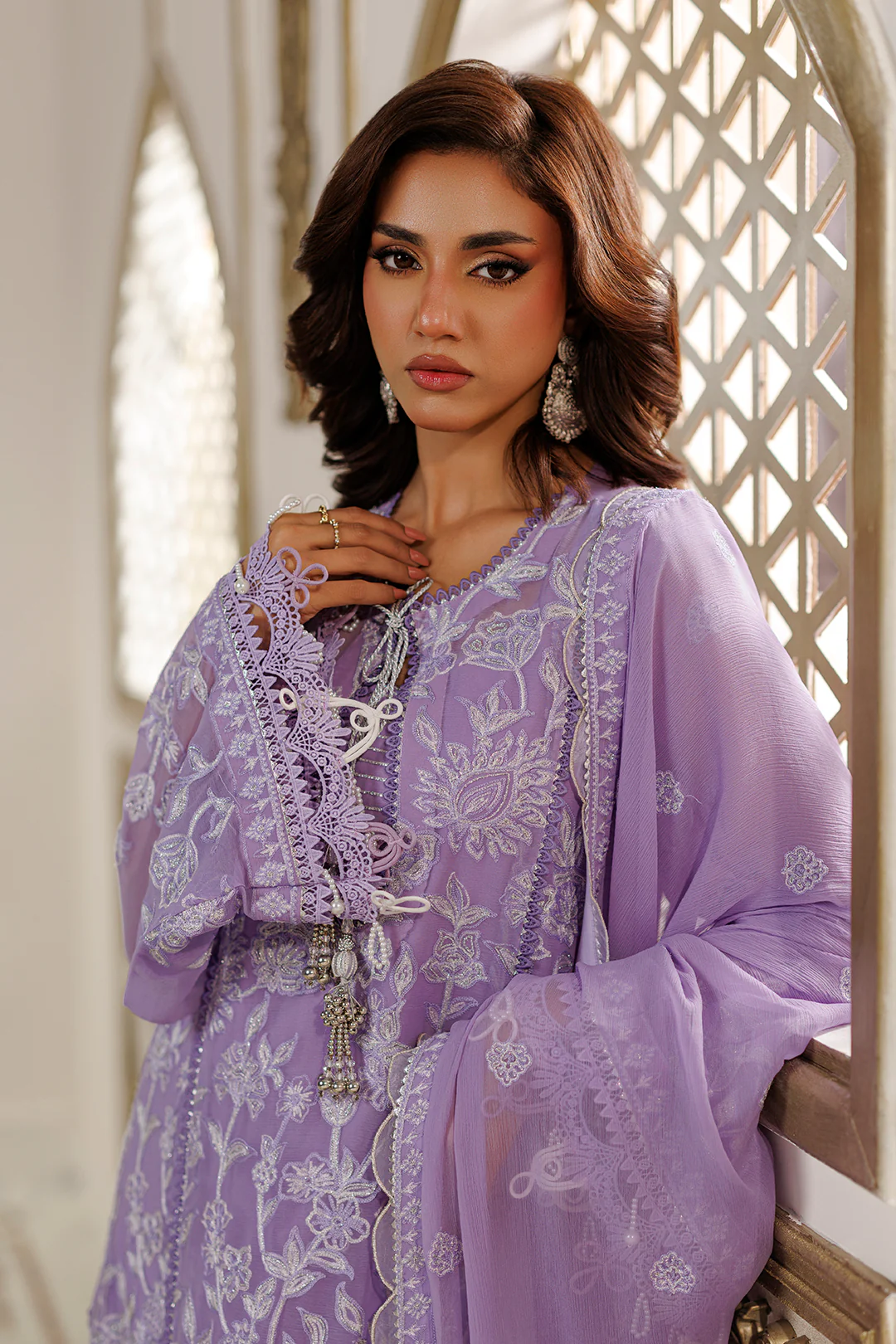 Embroidered Shirt Shalwar Dupatta - 4235 - Image 2