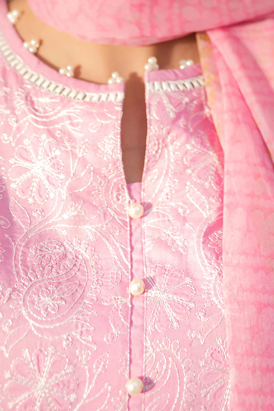 Embroidered Shirt Shalwar Dupatta - 1260 - Image 4