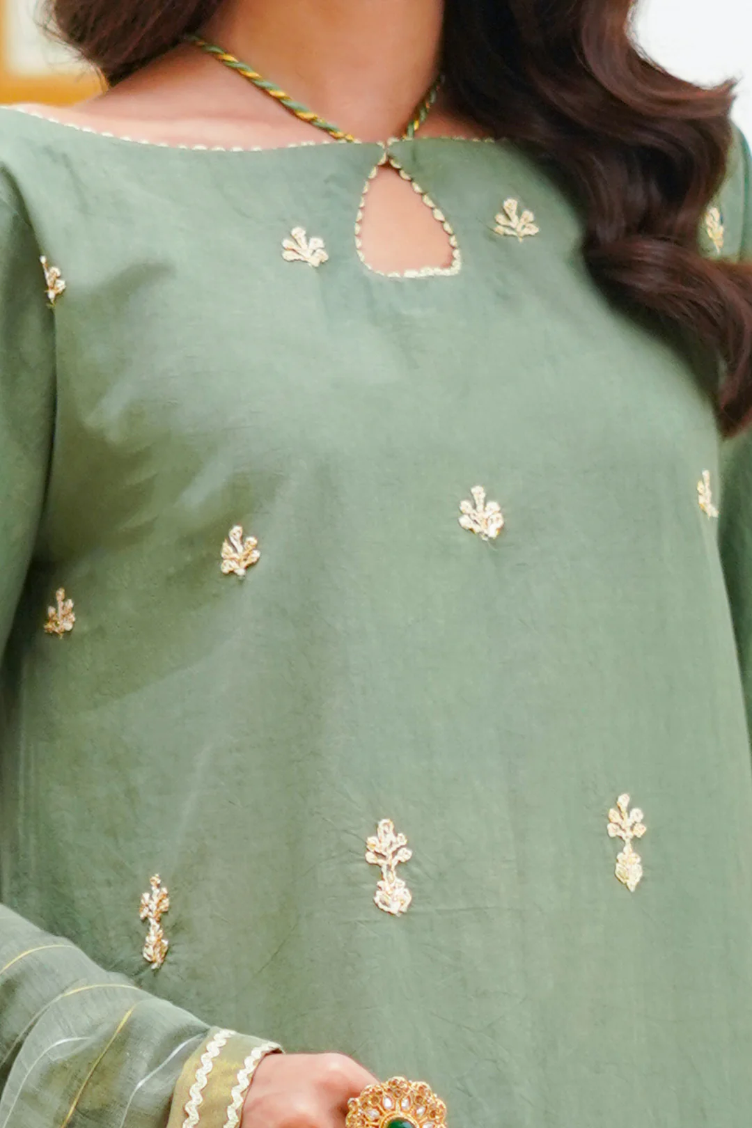 Embroidered Shirt Shalwar Dupatta - 1284 - Image 4