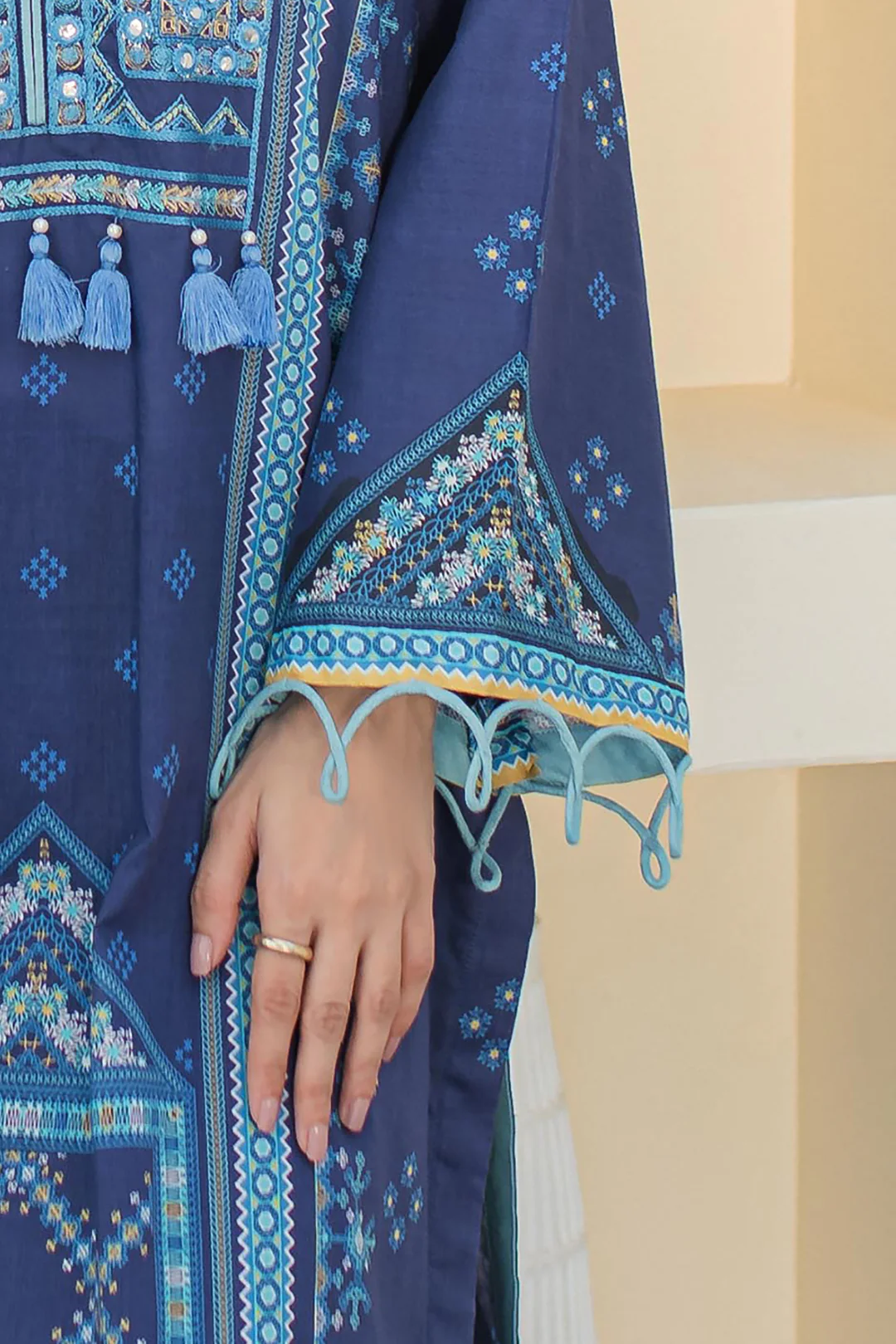 Embroidered Shirt Shalwar Dupatta - 1681 - Image 3