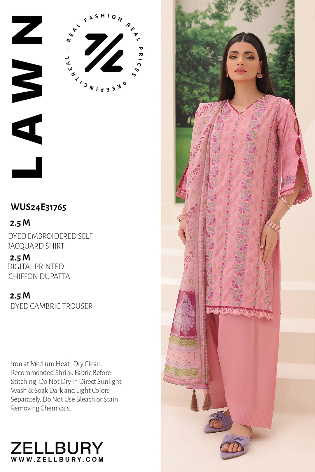 Embroidered Shirt Shalwar Dupatta - 1765 - Image 7
