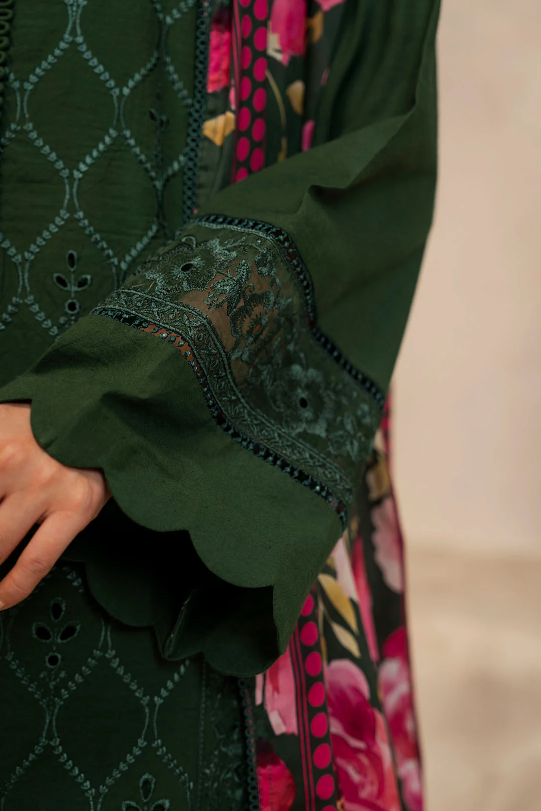 Embroidered Shirt Shalwar Dupatta - 0147 - Image 4