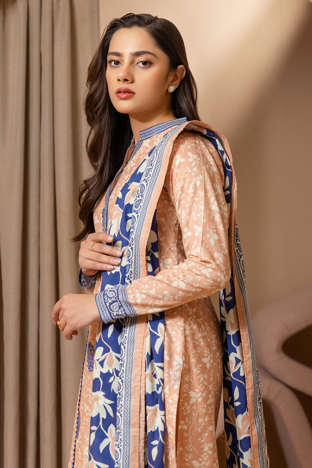 Embroidered Shirt Shalwar Dupatta - 0212 - Image 4