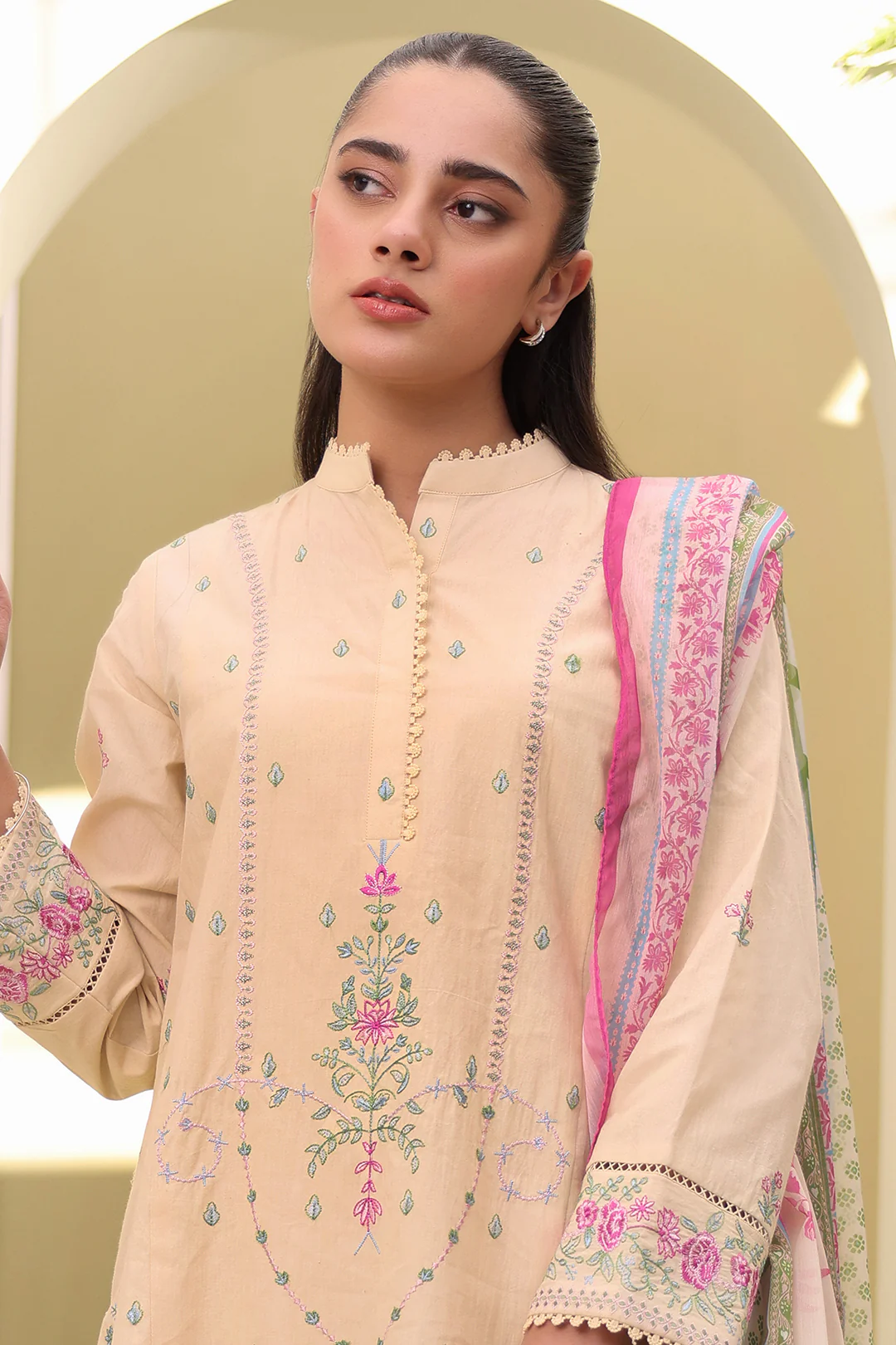 Embroidered Shirt Shalwar Dupatta - 0279 - Image 2