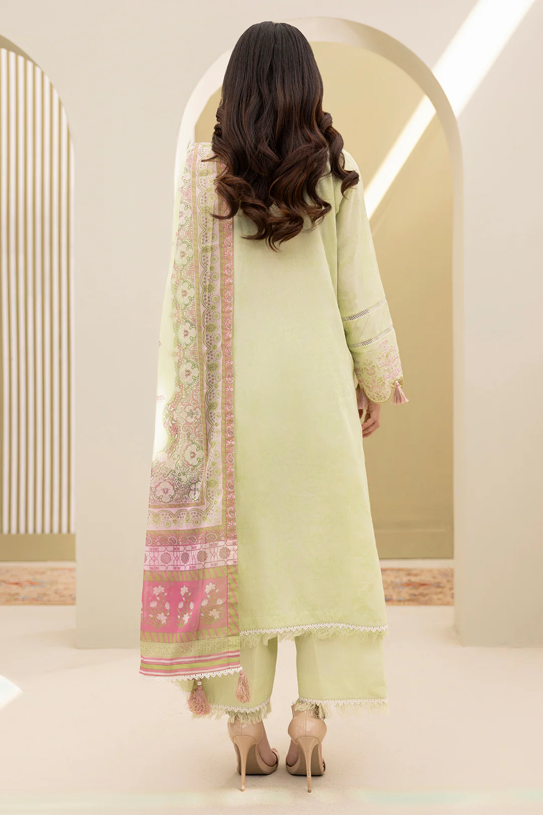 Embroidered Shirt Shalwar Dupatta - 0281 - Image 7