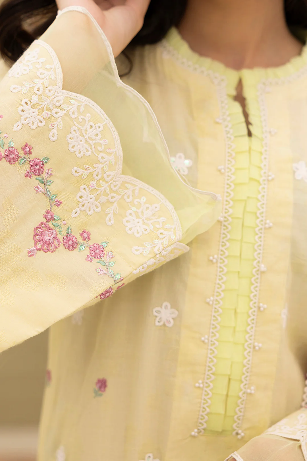 Embroidered Shirt Shalwar Dupatta - 0283 - Image 6