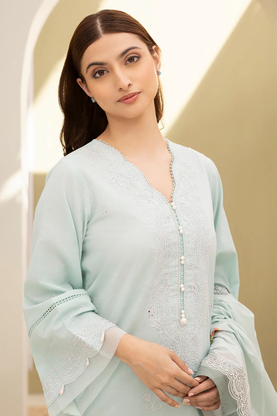 Embroidered Shirt Shalwar Dupatta - 0287