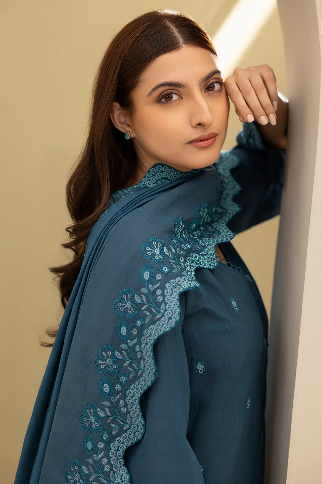 Embroidered Shirt Shalwar Dupatta - 0291 - Image 8