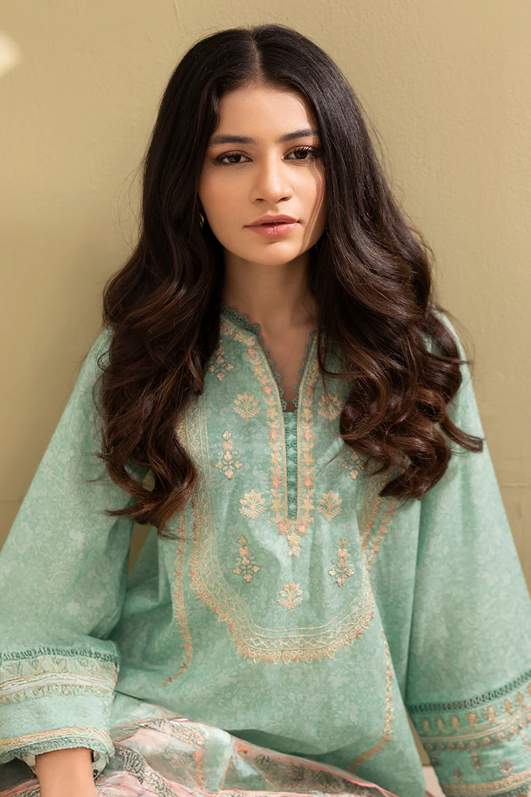 Embroidered Shirt Shalwar Dupatta - 0341 - Image 6