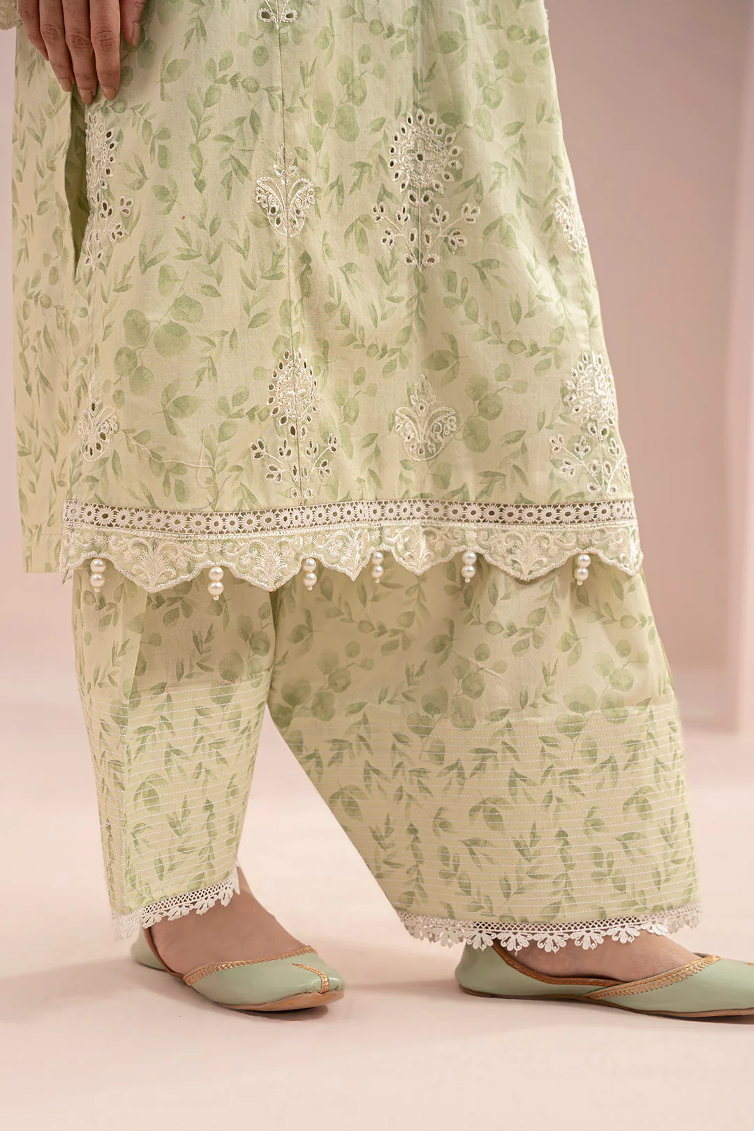 Embroidered Shirt Shalwar Dupatta - 0354 - Image 5