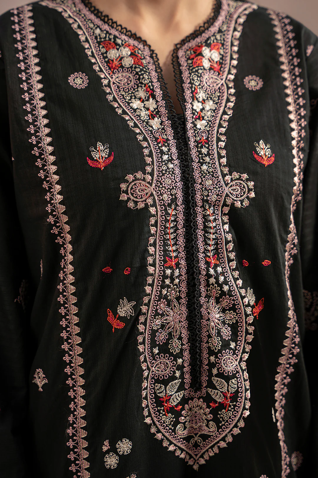 Embroidered Shirt Shalwar Dupatta - 0358 - Image 3