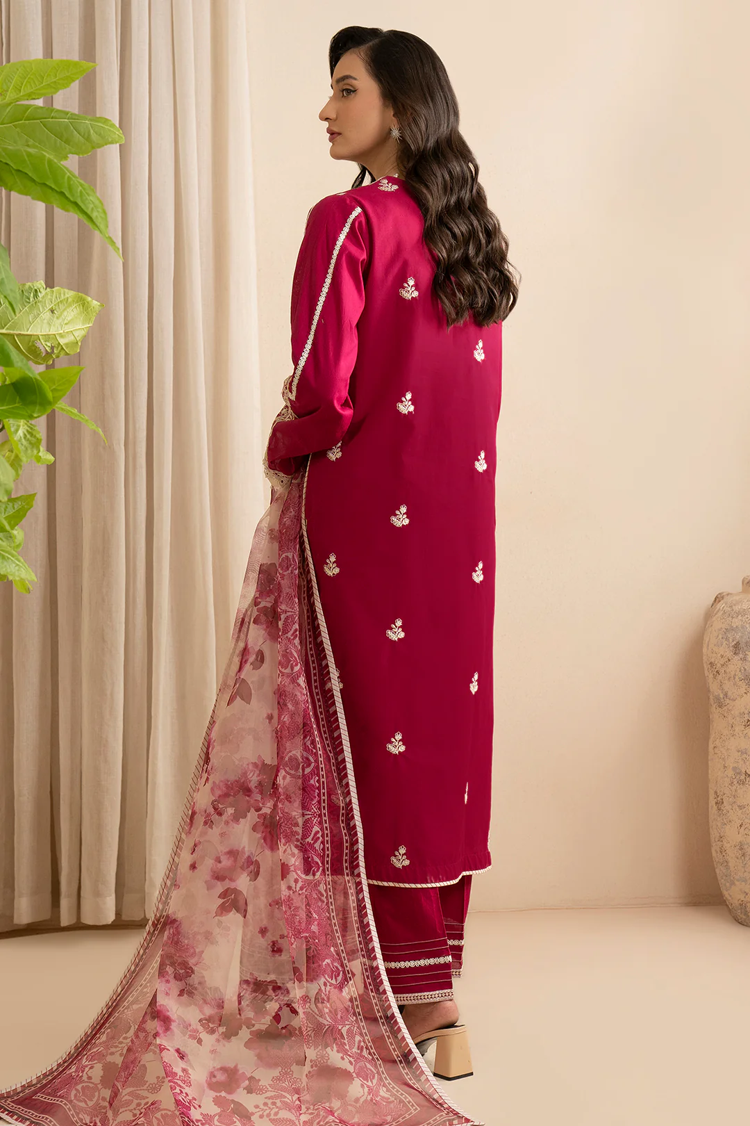 Embroidered Shirt Shalwar Dupatta - 0359 - Image 12