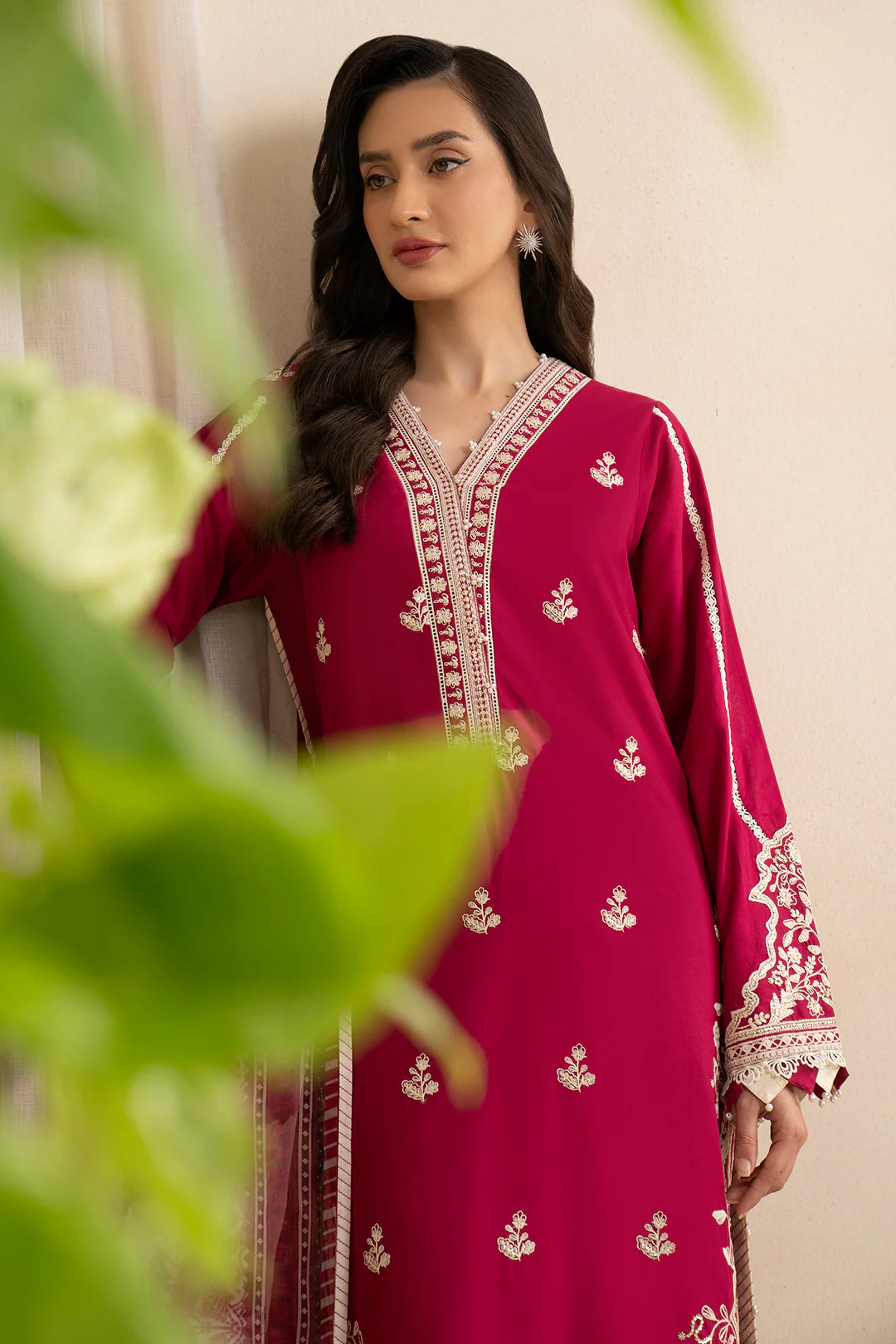 Embroidered Shirt Shalwar Dupatta - 0359 - Image 9