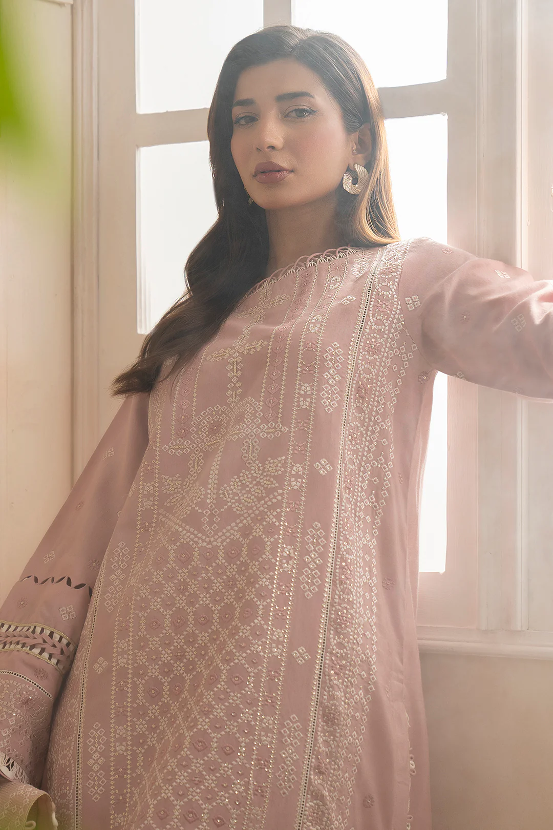 Embroidered Shirt Shalwar Dupatta - 0361 - Image 11
