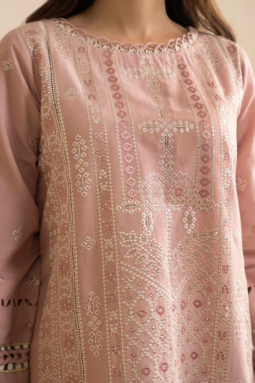Embroidered Shirt Shalwar Dupatta - 0361 - Image 5