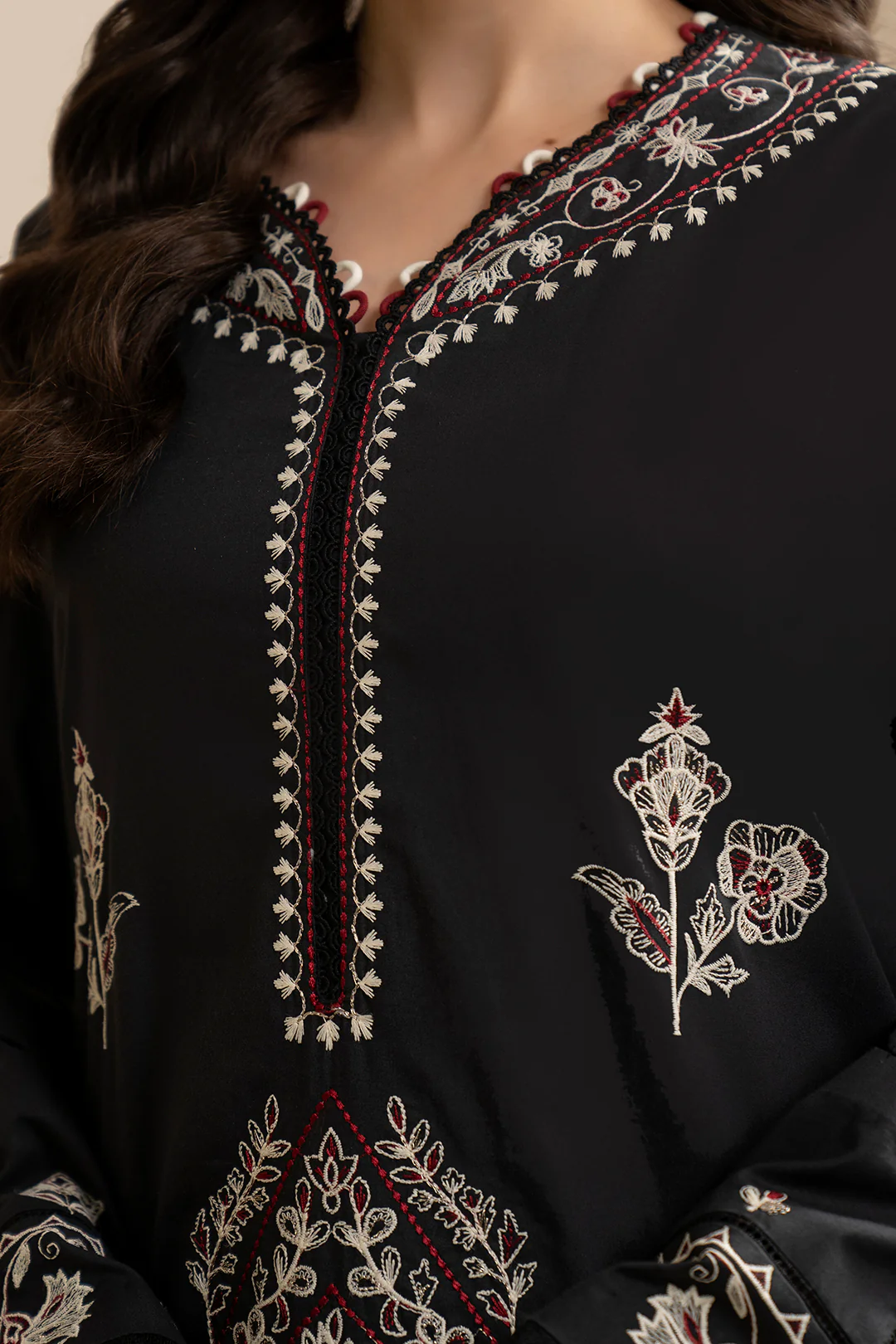 Embroidered Shirt Shalwar Dupatta - 0362 - Image 9