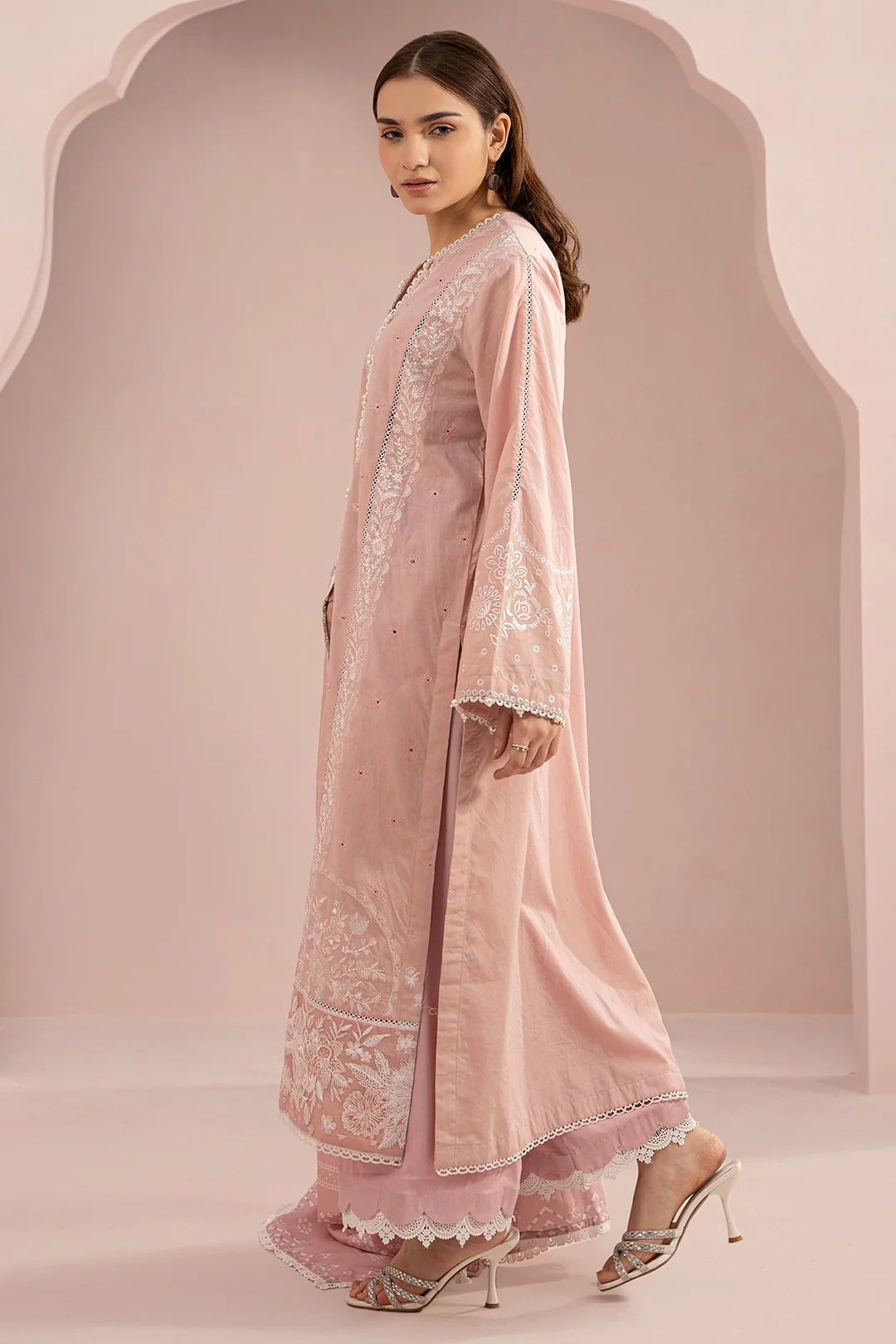 Embroidered Shirt Shalwar Dupatta - 0469 - Image 6
