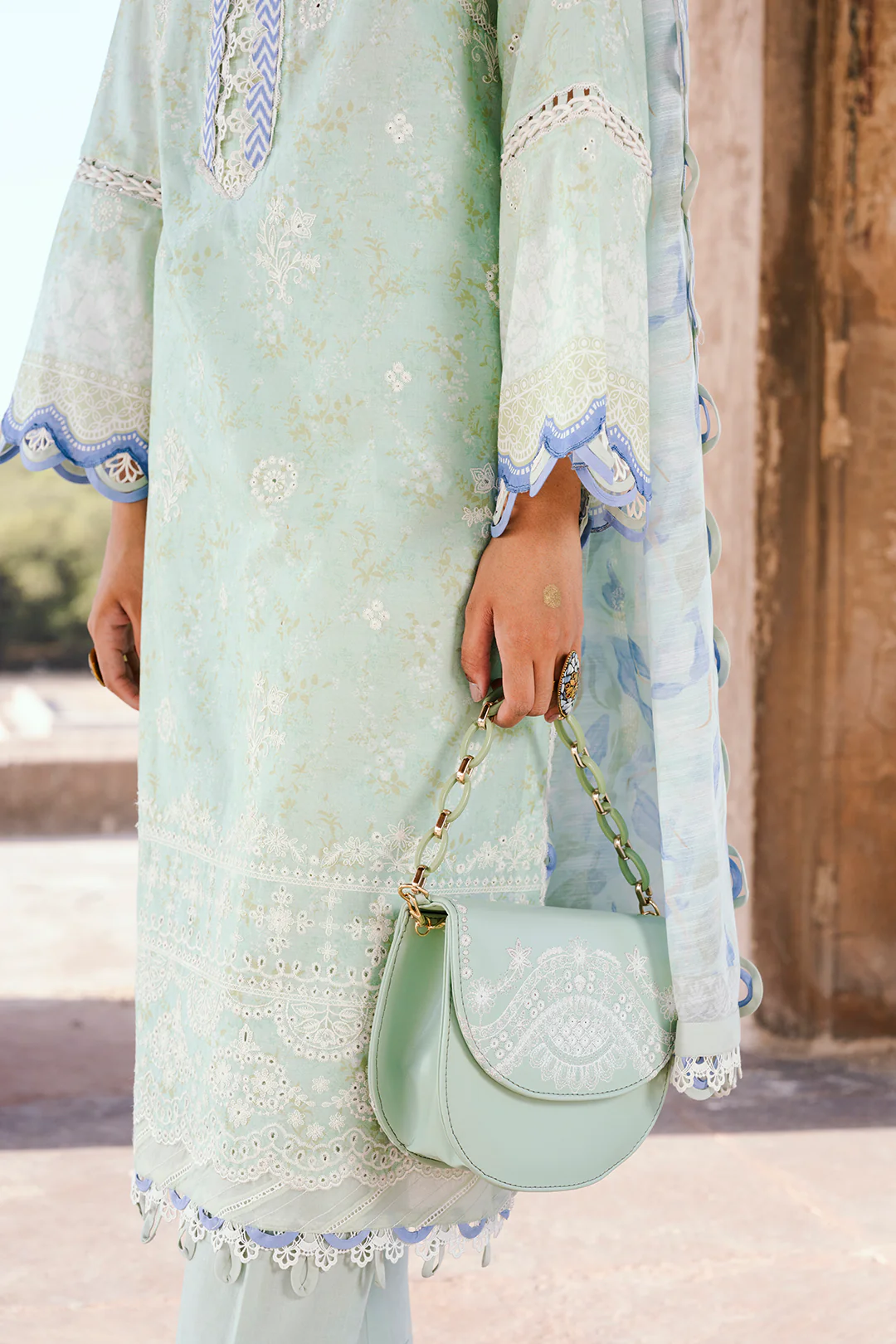 Embroidered Shirt Shalwar Dupatta - 0529 - Image 15