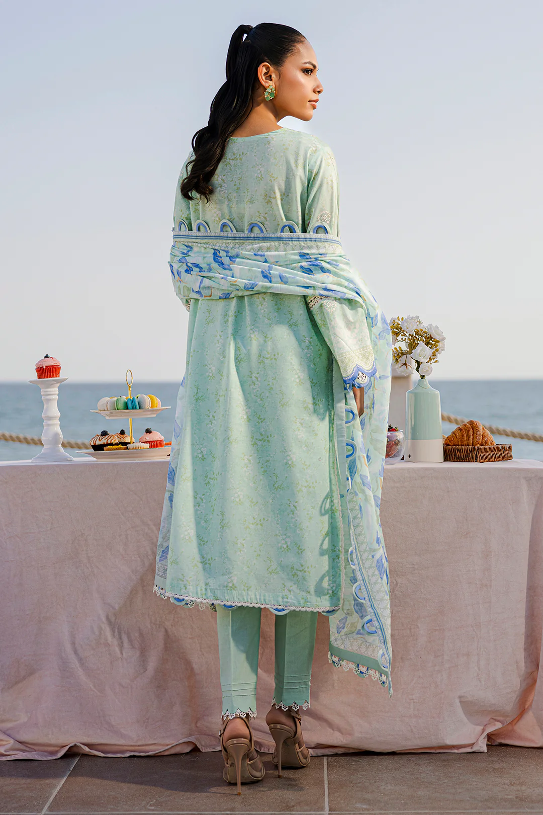 Embroidered Shirt Shalwar Dupatta - 0529 - Image 20