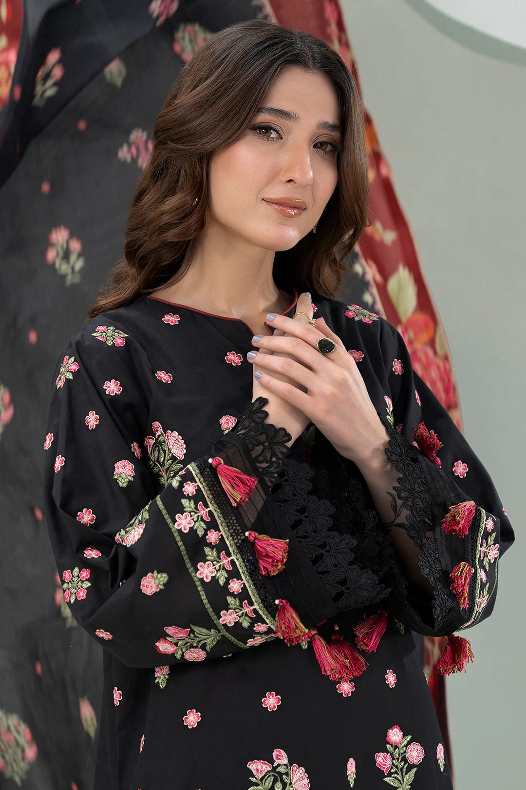 Embroidered Shirt Shalwar Dupatta - 0531 - Image 2