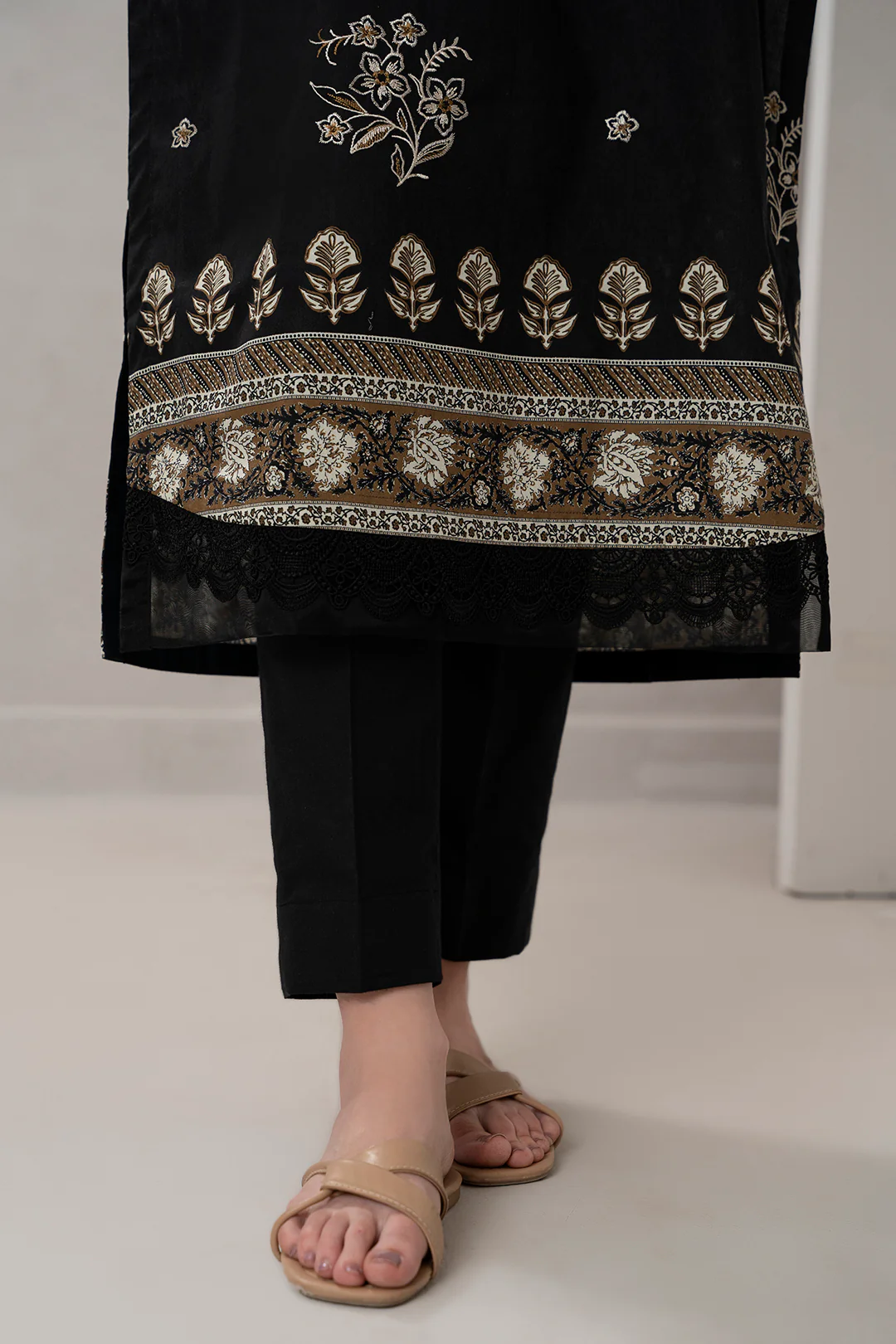 Embroidered Shirt Shalwar Dupatta - 0597 - Image 7